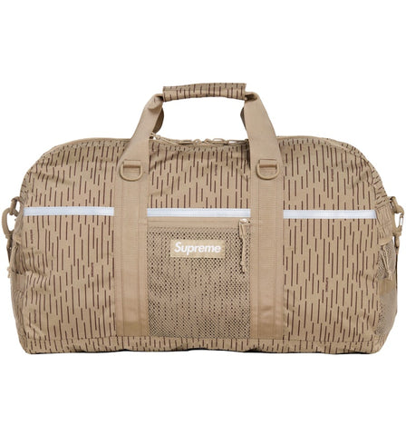 SUPREME DUFFLE BAG TAN RAINDROP FW24