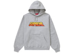 SUPREME GRADIENT HOODED SWEATSHIRT HEATHER GREY