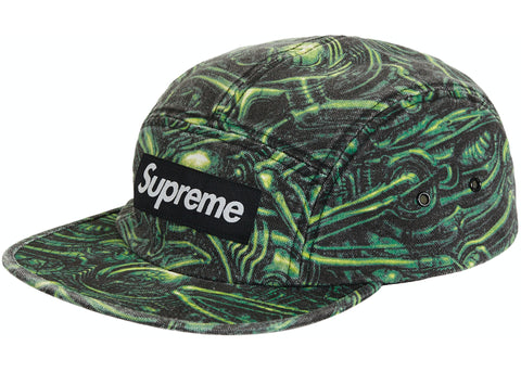 SUPREME H.R. GIGER CAMP CAP GREEN FW23