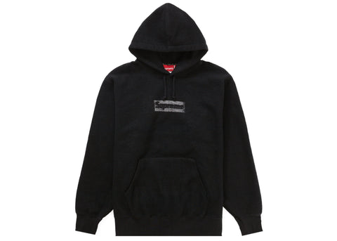 SUPREME INSIDE OUT BOX LOGO HOODED SWEATSHIRT BLACK SIZE M