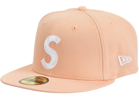 SUPREME JESUS PIECE S LOGO NEW ERA 59FIFTY HAT LIGHT PINK FW23 SIZE 7 1/4