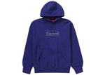SUPREME KAWS CHALK LOGO HOODED SWEATSHIRT WASHED NAVY SIZE S, L