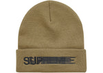 SUPREME MOTION LOGO BEANIE TAUPE SS23