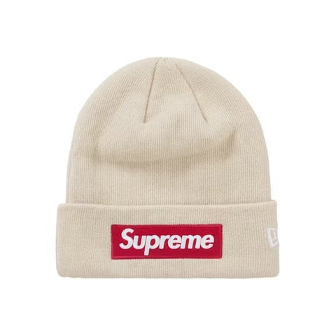 SUPREME NEW ERA BOX LOGO BEANIE STONE FW24
