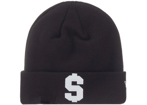 SUPREME NEW ERA DOLLAR BEANIE BLACK