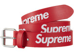 SUPREME REPEAT LEATHER BELT RED SS23 SIZE M