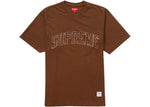 SUPREME SKETCH EMBROIDERED S/S TOP BROWN SS23