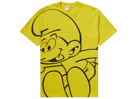 SUPREME SMURFS TEE YELLOW (PRE-OWNED) SIZE M