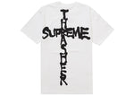 SUPREME THRASHER CROSS TEE WHITE SIZE S, M