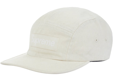 SUPREME WASHED CHINO TWILL CAMP CAP NATURAL FW23