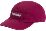 SUPREME WASHED CHINO TWILL CAMP CAP (FW24) CRANBERRY