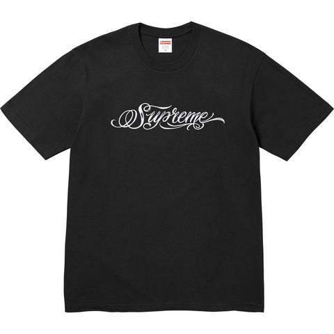 SUPREME SCRIPT TEE BLACK