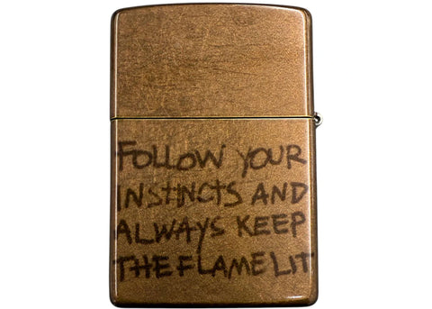 TRAVIS SCOTT RELIC ZIPPO LIGHTER BROWN