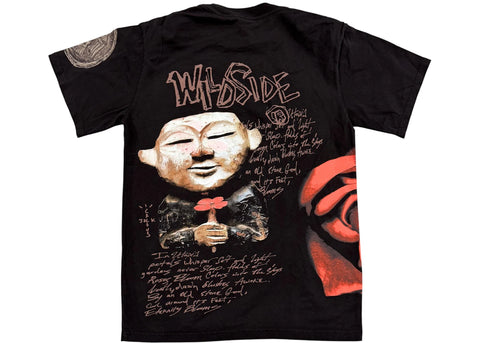 TRAVIS SCOTT X YOHJI YAMAMOTO WILDSIDE TEE BLACK SIZE M, L, XL