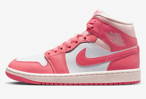 JORDAN 1 MID STRAWBERRIES AND CREAM (WOMEN'S) BQ6472186 SIZE 6.5W, 7.5W