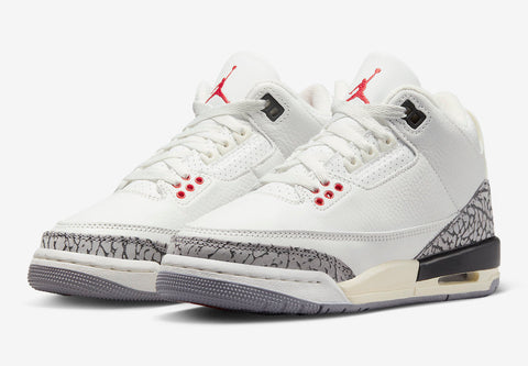 JORDAN 3 RETRO WHITE CEMENT REIMAGINED (GS) DM0967100 SIZE 5.5Y. 6.5Y, 7Y