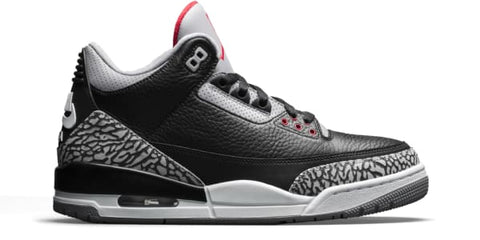 JORDAN 3 RETRO BLACK CEMENT (2018) 854262001 SIZE 8