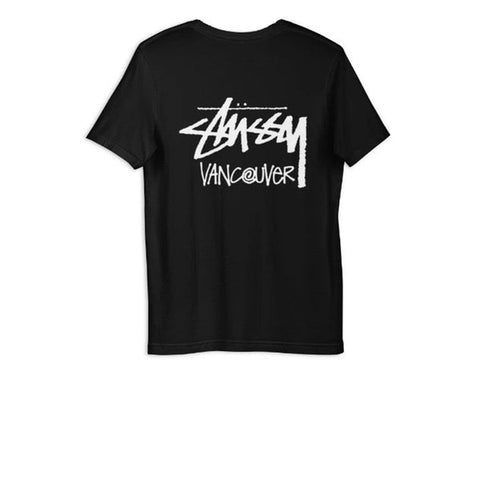 STUSSY VANCOUVER TEE BLACK SIZE M