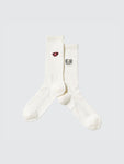 KAWS X UNIQLO WARHOL COMPANION SOCKS WHITE SIZE 8-11