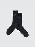 KAWS X UNIQLO WARHOL BFF SOCKS BLACK SIZE 8-11
