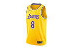 NIKE NBA LOS ANGELES LAKERS ICON EDITION KOBE BRYANT SWINGMAN JERSEY AMARILLO/PURPLE/WHITE AV1229728 SIZE L
