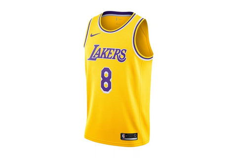 NIKE NBA LOS ANGELES LAKERS ICON EDITION KOBE BRYANT SWINGMAN JERSEY AMARILLO/PURPLE/WHITE AV1229728 SIZE L