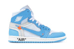 JORDAN 1 RETRO HIGH OFF-WHITE UNC UNIVERSITY BLUE (PRE-OWNED) AQ0818148  SIZE 11