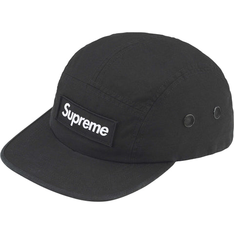 SUPREME MILITARY CAMP CAP BLACK FW24