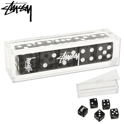 STUSSY DICE SET BLACK