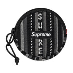 SUPREME WOVEN STRIPE COIN POUCH BLACK SS20