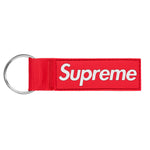 SUPREME WEBBING KEYCHAIN RED