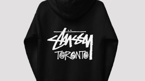 STUSSY TORONTO HOODIE BLACK