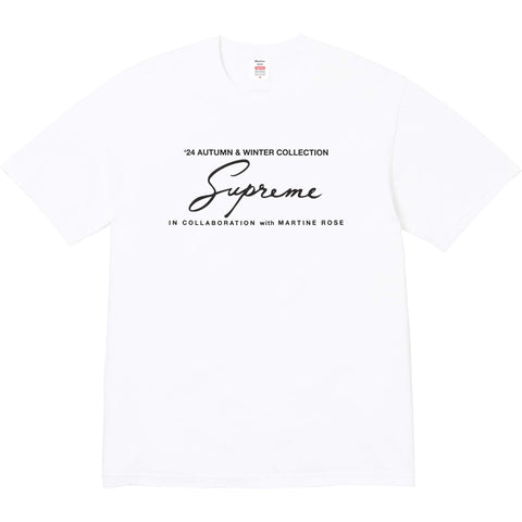 SUPREME MARTINE ROSE TEE WHITE SIZE M