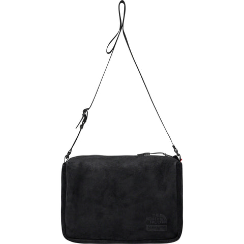 SUPREME THE NORTH FACE SUEDE SHOULDER BAG BLACK