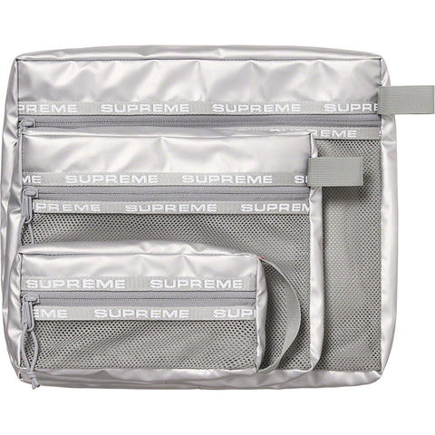 SUPREME ORGANIZER BAG SET SILVER FW21