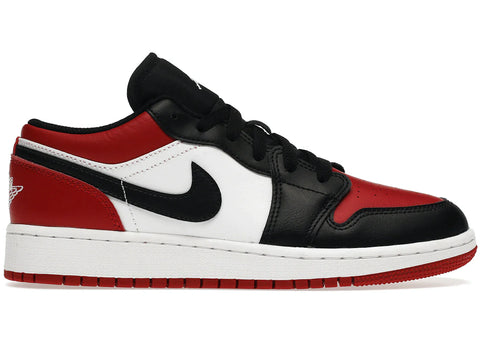 JORDAN 1 LOW BRED TOE (GS) 553560612 SIZE 5.5Y