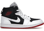 JORDAN 1 MID SE UTILITY CANVAS WHITE BLACK GYM RED (W) DD9338016 SIZE 6.5W
