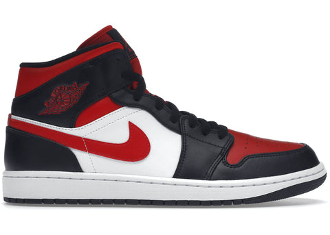 JORDAN 1 MID WHITE BLACK RED 554724079 SIZE 10.5, 12