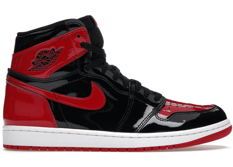 JORDAN 1 RETRO HIGH OG PATENT BRED 555088063 SIZE 7.5, 9, 9.5, 10, 11