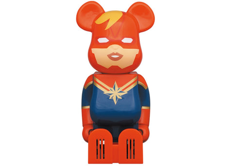 BEARBRICK X MARVEL X CLEVERIN CATPTAIN MARVEL AIR FRESHENER (DEODORIZER NOT INCLUDED)