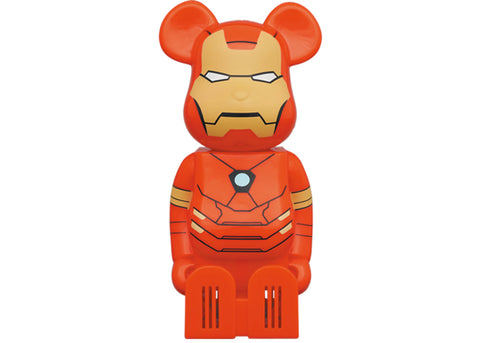 BEARBRICK X MARVEL X CLEVERIN IRON MAN AIR FRESHENER RED  (DEODORIZER NOT INCLUDED)