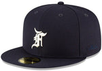 FEAR OF GOD ESSENTIALS NEW ERA 59FIFTY FITTED HAT NAVY