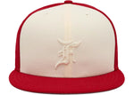 FEAR OF GOD ESSENTIALS 59FIFTY FITTED HAT SCARLET