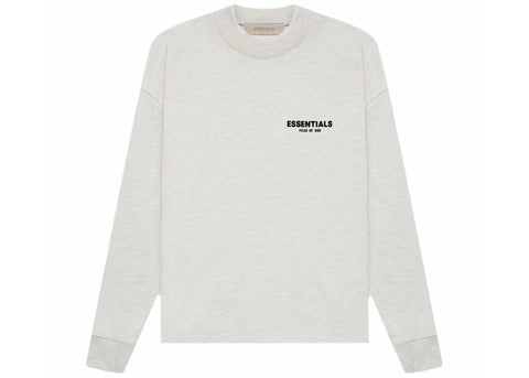 FEAR OF GOD ESSENTIALS L/S T-SHIRT (SS22) LIGHT OATMEAL