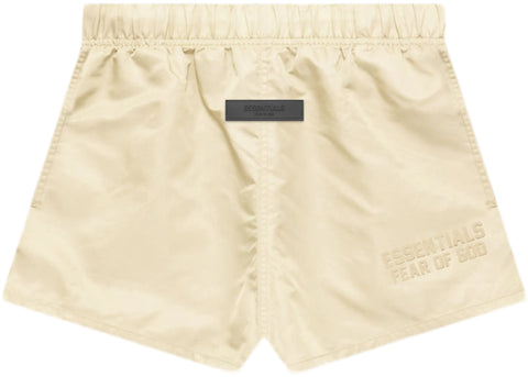 FEAR OF GOD ESSENTIALS NYLON RUNNING SHORTS EGG SHELL