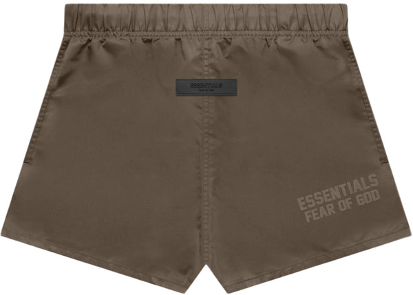 FEAR OF GOD ESSENTIALS NYLON RUNNING SHORTS WOOD – Original Grail