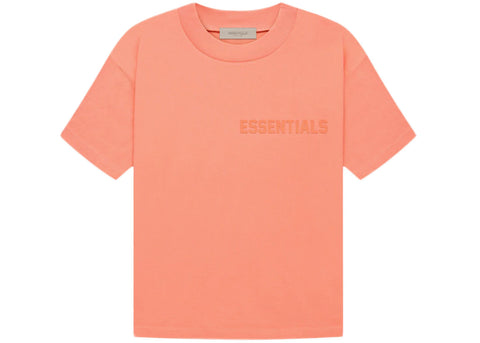 FEAR OF GOD ESSENTIALS T SHIRT CORAL