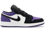 JORDAN 1 LOW COURT PURPLE GS 553560125 SIZE 5Y