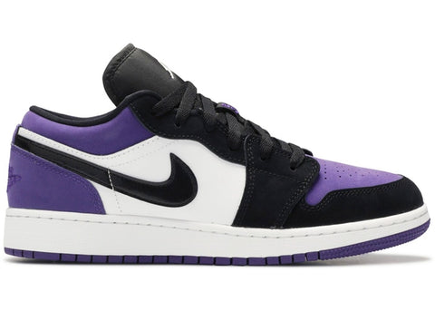 JORDAN 1 LOW COURT PURPLE GS 553560125 SIZE 5Y
