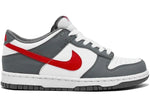 NIKE DUNK LOW NEXT NATURE SMOKE GREY LIGHT CRIMSON (GS) FB8038001 SIZE 6Y
